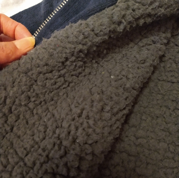 Size M fleece knitted warm zip up Denver Hayes winter sweater - Picture 9 of 16